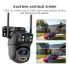 Binocular Gun Ball Linkage Integrated Wireless Surveillance Camera