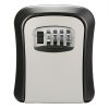 Wall Mount Key Lock Box 4 Digit Password Code Security Lock No Key for Home Office Key Safe Secret Storage Box Organizer