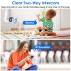E27 WiFi Bulb Camera 1080P FHD WiFi IP Pan Tilt Security Surveillance Camera with Two Way Audio Night Vision Flood Light Motion Tracking Siren Functio