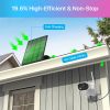 Solar Panel Power Supply Non-Stop Charging for ZOSI Wire Free Home Security Outdoor Rechargeable Battery Cameras C1 Pro,C306 Pro
