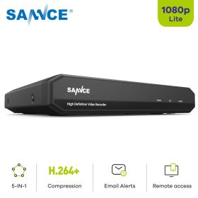 SANNCE 16CH 1080N 5-in-1 CCTV DVR 16 Channels 1080P Output Video Recorder H.264 Remote Access Motion Detection Email Alert (Build-in HDD: 2T)