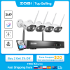 ZOSI 3MP Wireless Security Cameras System with 8channel H.265 2K CCTV NVR & 3MP HD Outdoor IP Camera WiFi Video Surveillance Kit