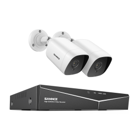 SANNCE 1080P CCTV System 4CH Video Surveillance Kit for Home 1080P-N DVR 4PCS 1280TVL 1080P Outdoor Security Camera 1TB (Color: 4CH DVR 2 Camera, Build-in HDD: 4T)
