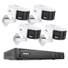 ANNKE 6MP Security Camera Dual Lens 8CH NVR Ultra HD POE Ai Human Detection CCTV Video Surveillance Kit 180 Degrees Panoramic