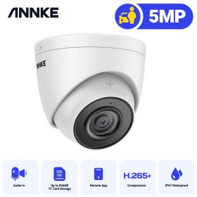 ANNKE Smart Home 5MP IP Camera Outdoor Indoor POE Security Cameras POE Surveillance Cameras TF Card Support With Audio in (Sensor Size: 5MP Camera 4MM Lens)