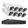 SANNCE 8CH 8MP HD POE Network Video Security System 8MP H.265+ NVR 30M EXIR Night Vision IP Camera CCTV Security Protection IP66