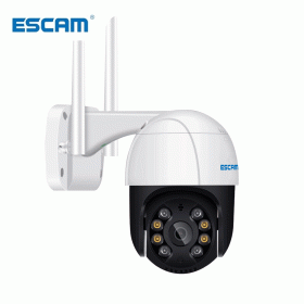 ESCAM QF218 1080P Pan/Tilt AI Humanoid detection Cloud Storage Waterproof WiFi IP Camera with Two Way Audio Surveillance Cameras (Sensor Size: Add 32GB TF Card, Plug Type: US PLUG)