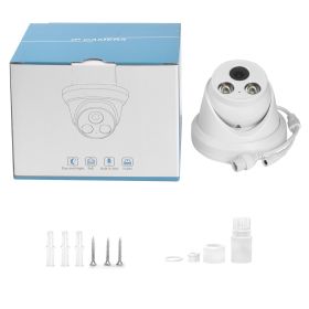 Hikvision Compatible ColorVu Black 5MP Dome POE IP Camera 8MP Home Security CCTV Camera 30m H.265 P2P Plug&play IPC (Sensor Size: 8MP White ColorVu, Focus: 2.8mm)