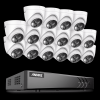 ANNKE 265+ CCTV Video Surveillance DVR Kit With 16Pcs Security Camera Motion Detection 16CH 5MP Video Surveillance System IP67
