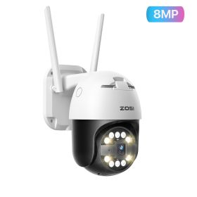 ZOSI C296 5MP/8MP PTZ WiFi Camera Person Vehicle Package Detect Wireless CCTV Video Surveillance Camera Home Security Protection (Sensor Size: 8MP without TF Card)