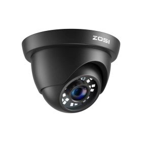 ZOSI 1080p Security Camera 80ft Night Vision AHD / TVI / CVI/CVBS Waterproof for Outdoor Video Surveillance Camera (Sensor Size: Black)