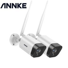 ANNKE 2/4PCS FHD 3MP IP H.265 Video Camera Surveillance System Weatherproof Cameras 100ft Night Vision With Smart IR P2P For NVR (Sensor Size: 2PCS Camera Kit)