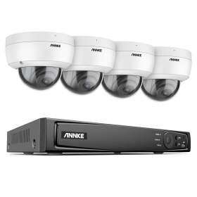 ANNKE 8CH 4K Ultra HD POE Network Video Security System 8MP H.265 NVR With 4/8pcs 8MP Weatherproof IP Camera CCTV NVR Kit (Color: 8CH 4PCS NVR Kit, Build-in HDD: 4T)