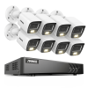 ANNKE H.265+ 8CH 5MP DVR Security Surveillance Kits 8pcs 5MP PIR Outdoor Cameras IP67 Weatherproof DVR SECUR Camera System Alarm