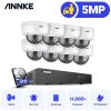 ANNKE 6MP NVR PoE IP Camera Security System 8Pcs 5MP Night Vision Micphone IP67 Waterproof Outdoor Indoor CCTV Surveillance Kit