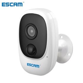 ESCAM G08 1080P Wireless Battery Rechargeable PIR IP Camera Solar Panel Audio Card Cloud Storage Security Video Recorder (Sensor Size: ADD 64G TF CARD, Focus: 3.6mm)