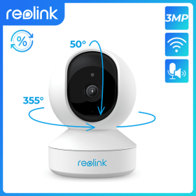 [Refurbished WiFi Camera]Reolink Security Protection Smart Home Camara Vigilancia Wifi AI Motion Detection 5MP PTZ Surveillance (Sensor Size: Refurbished E1)