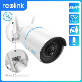 [Refurbished WiFi Camera]Reolink Security Protection Smart Home Camara Vigilancia Wifi AI Motion Detection 5MP PTZ Surveillance (Sensor Size: Refurbished RLC510WA)