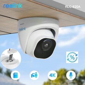 [Refurbished IP Camera]Reolink 4MP/8MP Smart PoE CCTV Camera Security Protection Night Vision RLC-810A/811A/820A/822A/520/B400 (Sensor Size: Refurbish8MPRLC-820A)