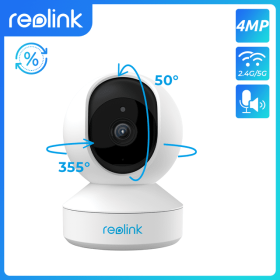 [Refurbished WiFi Camera]Reolink Security Protection Smart Home Camara Vigilancia Wifi AI Motion Detection 5MP PTZ Surveillance (Sensor Size: Refurbished E1 Pro)