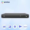 ANNKE 8MP 16CH POE Video Recorder 4K H.265+ NVR For POE 2MP 4MP 5MP 8MP IP POE Camera Home Surveillance Security Motion Detect