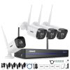 ANNKE WiFi Video Surveillance System with 5MP NVR 3MP IP Cameras Audio Recording Security Cameras AI Detection CCTV Cameras Kit