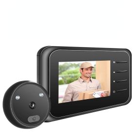 Escam C22 Video Peephole Doorbell Camera Video-eye Auto Record Electronic Ring Night View Digital Door Viewer Home Security (Color: Doorbell)