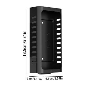 Metal Cover Bracket for Ring Video Doorbell 1/2/3/3 Plus/4/(2020 Release) Holder Anti-Theft Doorbell Mount with Adjustable Angle (Color: Black)