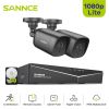 SANNCE 4CH DVR CCTV System 2PCS/4PCS 2MP IR Outdoor Security Cameras 1080P TVI CCTV DVR 1280TVL Surveillance Kit