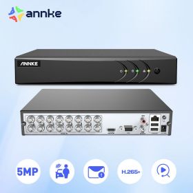 ANNKE 5MP Lite 16CH HD Video Surveillance DVR 5IN1 H.265+ Digital Recorder PIR Motion Detection For 2MP 3MP IP CCTV Cameras (Build-in HDD: 1T)