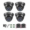 ZOSI 4 Pack 2.0MP HD 1080P Security Cameras Kit TVI/CVI/AHD Indoor Outdoor 80ft Day Night Vision CCTV Dome Home Surveillance Cam