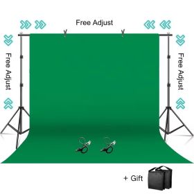 Background Stand Kit Support System Backdrops With Adjustable Stand for Photography Photo Studio Chromakey Green Screen Frame (Color: Green Cloth Kit, Size (mm): 2000x3000mm)