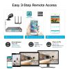 ANNKE 1080P H.264+ 16CH CCTV Camera DVR System 16pcs IP66 Waterproof 2.0MP Bullet Cameras Home Video Security CCTV Kit
