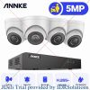 ANNKE 8CH FHD 5MP POE Network Video Security System H.265+ 6MP NVR With 5MP Weatherproof Surveillance POE Cameras With Audio in