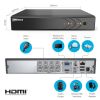 ANNKE 1080P 8CH CCTV Camera DVR System 4pcs IP66 Waterproof 2.0MP HD-TVI White Dome Cameras Home Video Surveillance Kit