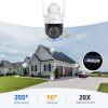 Annke 5MP PTZ Wifi IP Camera H.265 Outdoor AI Human Auto Tracking 20X Zoom IP Camera Two Way Audio Security Protection