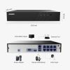 ANNKE 8CH 6MP POE Video Recorder H.265+ NVR For HD POE 2MP 3MP 4MP 5MP 6MP IP POE Cameras Home Surveillance Security System Kit