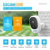 ESCAM G08 1080P Wireless Battery Rechargeable PIR IP Camera Solar Panel Audio Card Cloud Storage Security Video Recorder