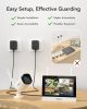 SANNCE 4CH Wireless 3MP NVR Kit FHD 7" LCD Monitor Security 3MP WIFI Camera CCTV Camera System Bulit-Mic Plug-and-Play Alexa