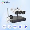 ANNKE WiFi Video Surveillance System with 5MP NVR 3MP IP Cameras Audio Recording Security Cameras AI Detection CCTV Cameras Kit