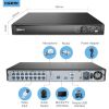 ANNKE 4K 16CH POE Video Recorder 4K H.265+ NVR For HD POE 2MP 4MP 5MP 8MP IP POE Camera Home Surveillance Security Motion Detect