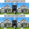 4K 8MP Security Camera Wifi PTZ Dual Lens Dual Screens Outdoor Surveillance Camera P2P Remote Access Home Security Protection